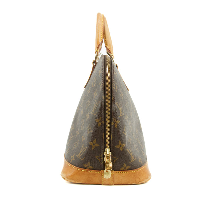 Louis Vuitton Monogram Canvas Alma PM Brown Tote Bag #3486
