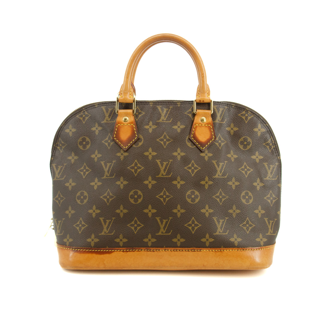 Louis Vuitton Monogram Canvas Alma PM Brown Tote Bag #3489