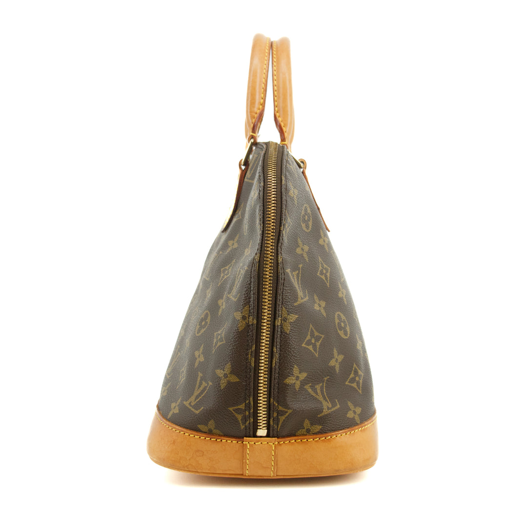 Louis Vuitton Monogram Canvas Alma PM Brown Tote Bag #3489