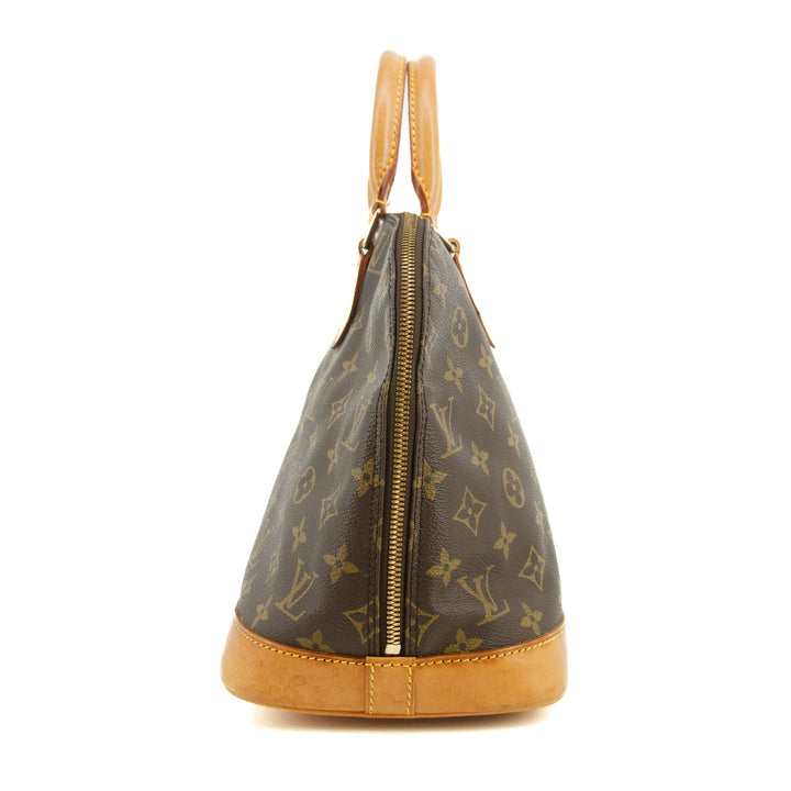 Louis Vuitton Monogram Canvas Alma PM Brown Tote Bag #3489