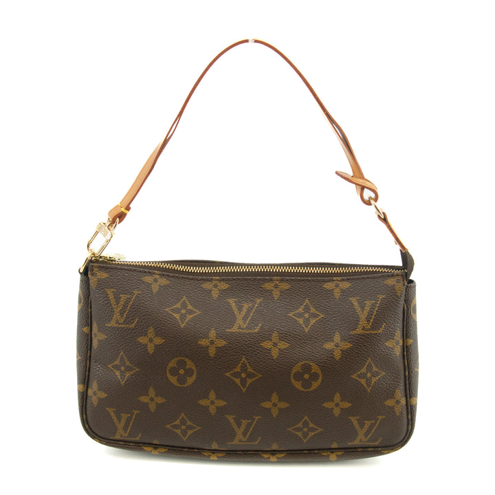 Louis Vuitton Monogram Canvas Brown Pochette Accessories Shoulder Bag #3492