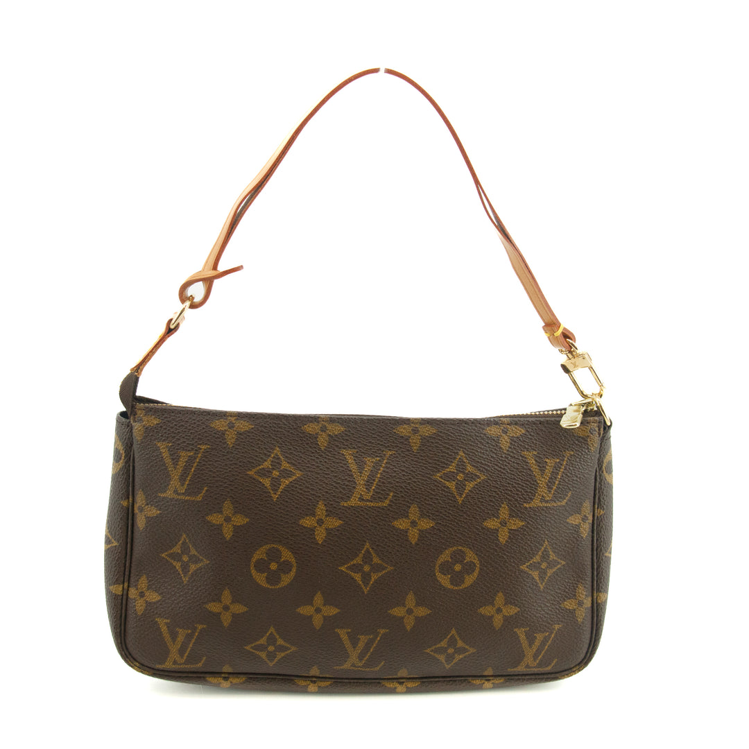 Louis Vuitton Monogram Canvas Brown Pochette Accessories Shoulder Bag #3492