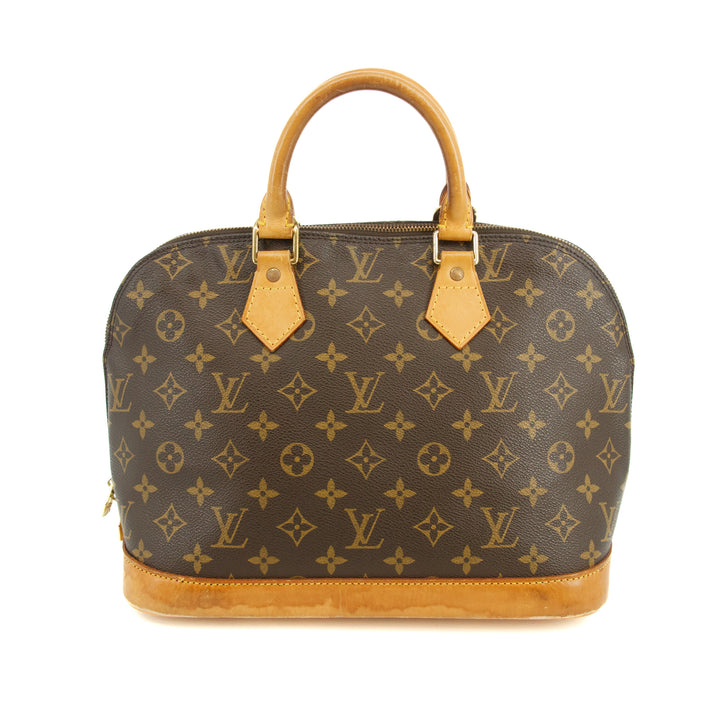 Louis Vuitton Monogram Canvas Alma PM Brown Tote Bag  #3494