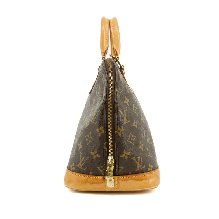 Louis Vuitton Monogram Canvas Alma PM Brown Tote Bag  #3494