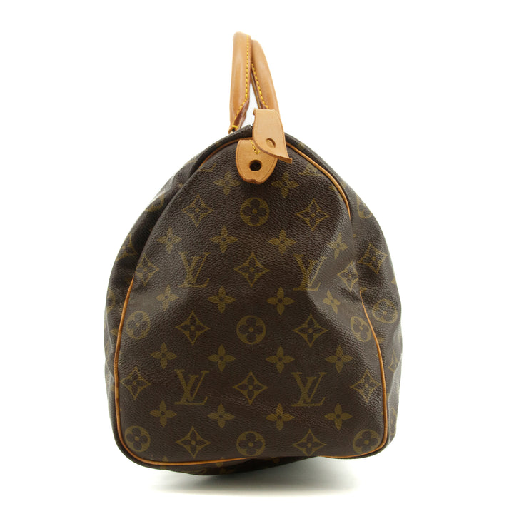 Louis Vuitton Monogram Canvas Brown Speedy 35 Handbag #3500