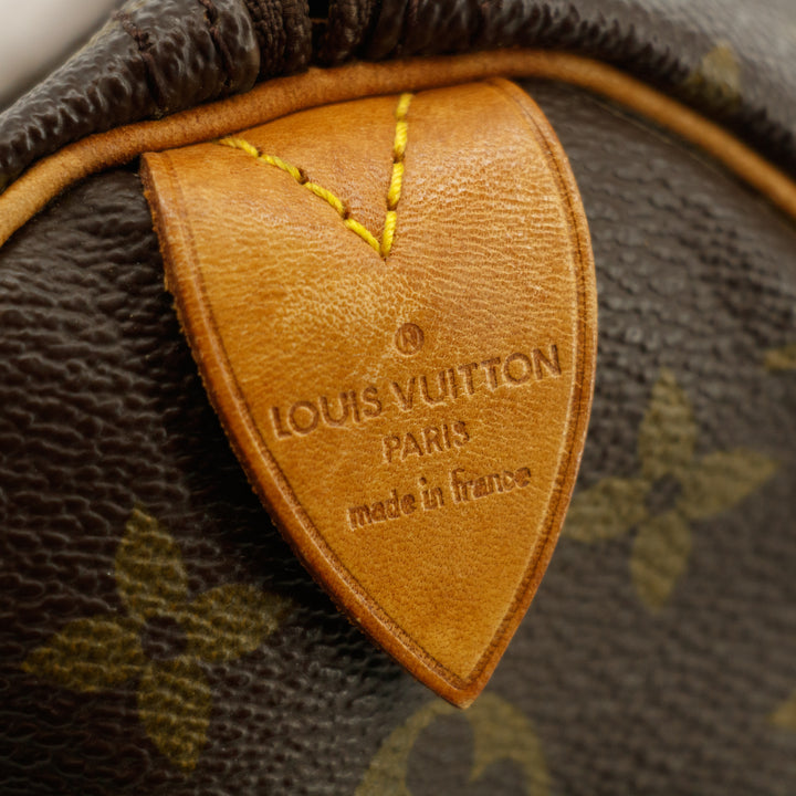 Louis Vuitton Monogram Canvas Brown Speedy 35 Handbag #3500