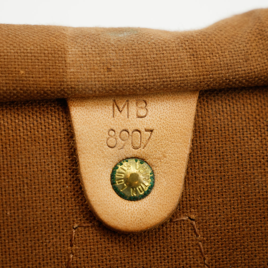 Louis Vuitton Monogram Canvas Brown Speedy 35 Handbag #3500