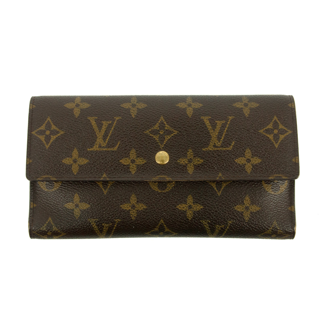 Louis Vuitton Monogram Canvas Brown International Long Wallet #3501