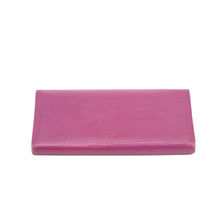 Louis Vuitton Purple Epi Leather Long Sarah Wallet #3515
