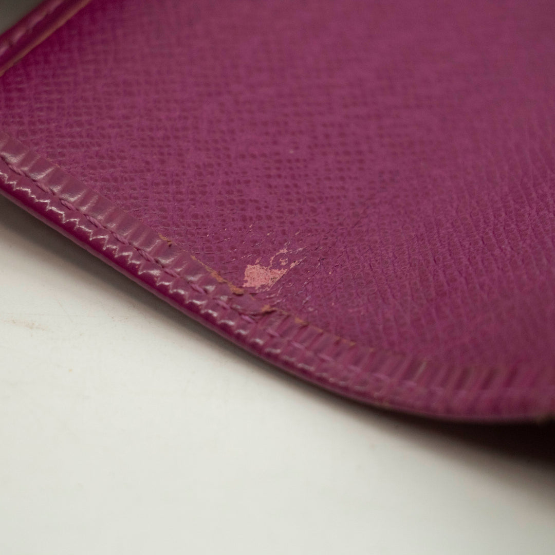 Louis Vuitton Purple Epi Leather Long Sarah Wallet #3515