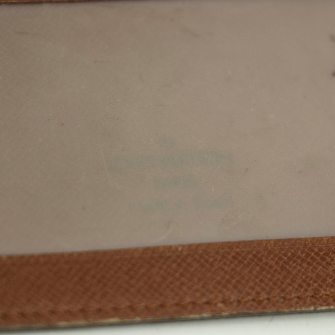 Louis Vuitton Monogram Canvas Brown ID Card Case Wallet #3519