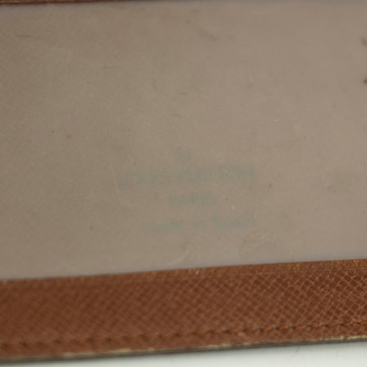 Louis Vuitton Monogram Canvas Brown ID Card Case Wallet #3519