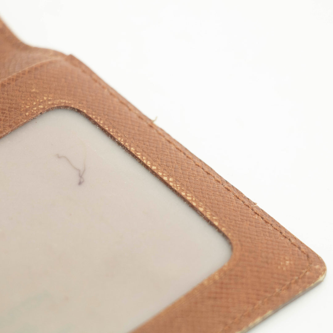 Louis Vuitton Monogram Canvas Brown ID Card Case Wallet #3519
