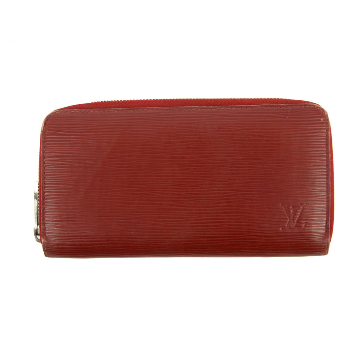 Louis Vuitton Red Epi Leather Zippy Long Wallet #3520