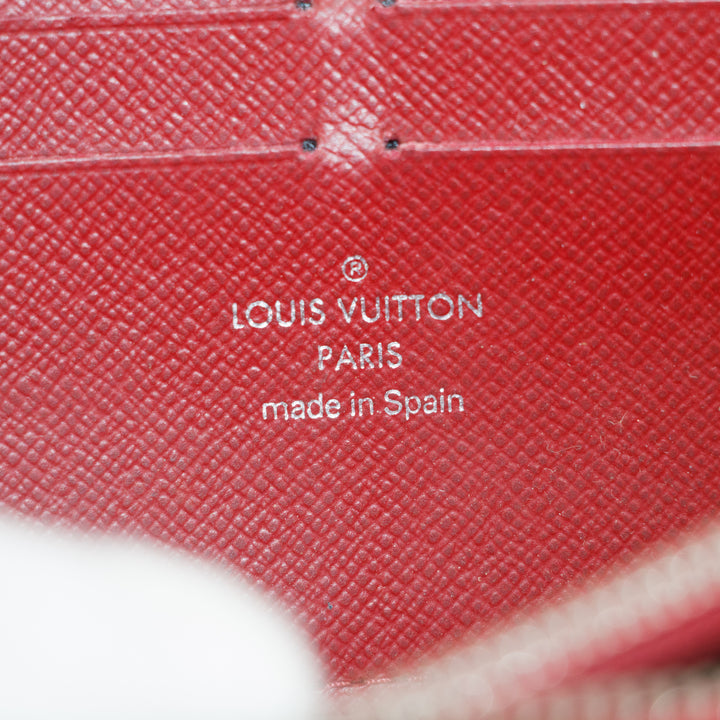 Louis Vuitton Red Epi Leather Zippy Long Wallet #3520