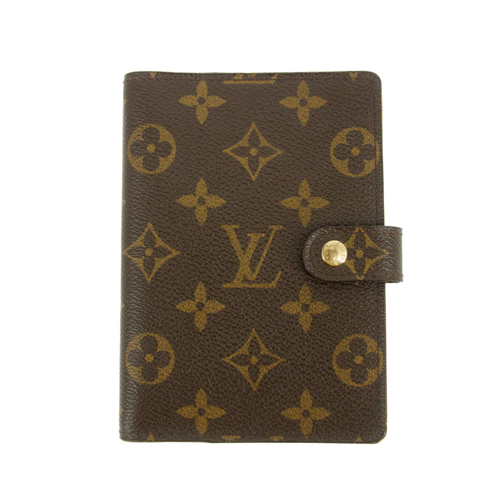 Louis Vuitton Monogram Canvas Brown Agenda PM Wallet  #3524