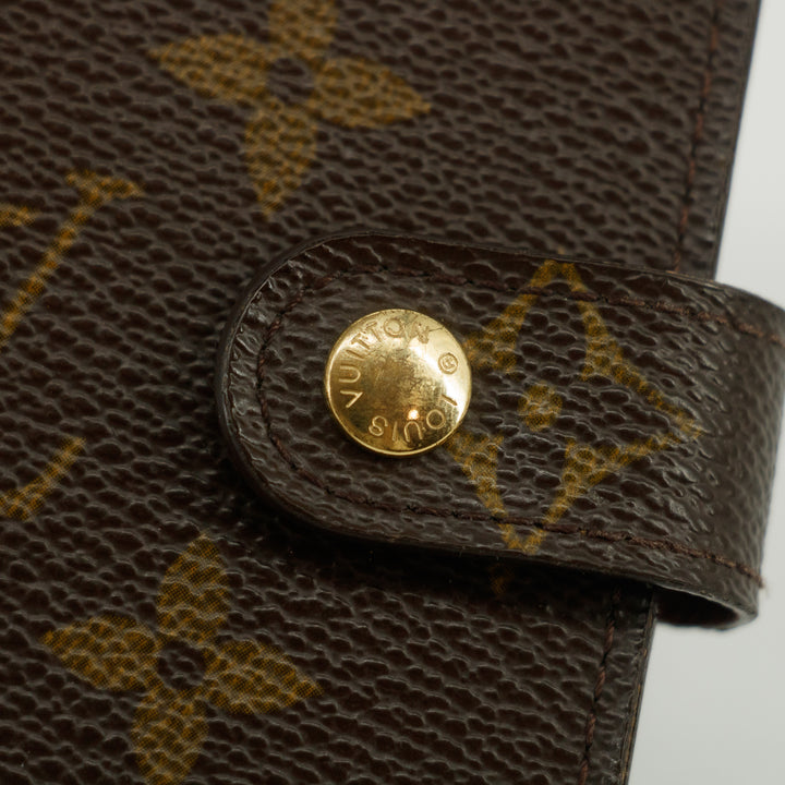 Louis Vuitton Monogram Canvas Brown Agenda PM Wallet  #3524