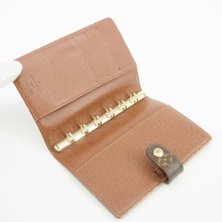 Louis Vuitton Monogram Canvas Brown Agenda PM Wallet  #3524
