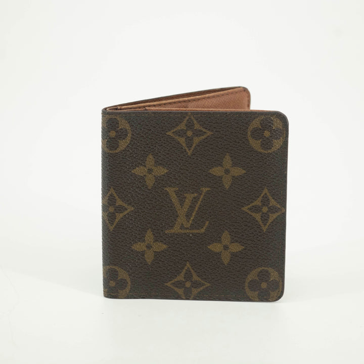 Louis Vuitton Monogram Canvas Brown Vintage Bifold Wallet #3526