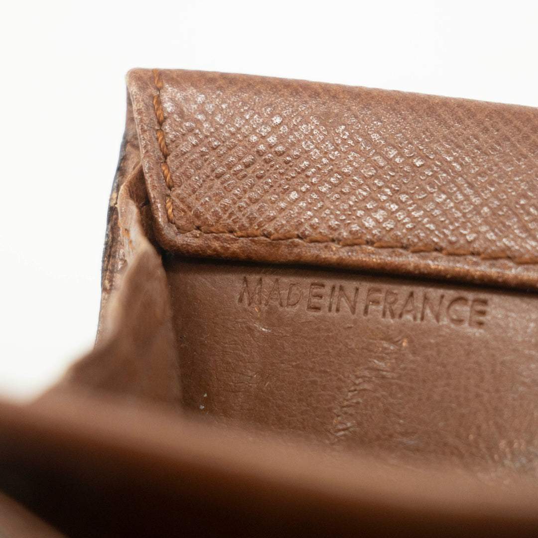 Louis Vuitton Monogram Canvas Brown Coin Case Wallet #3535
