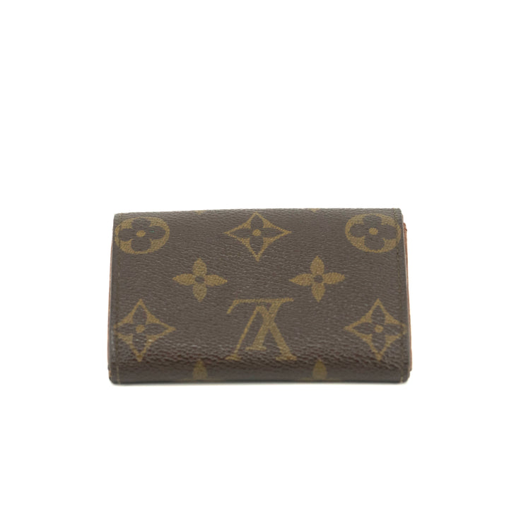 Louis Vuitton Monogram Canvas Brown Coin Case Wallet #3535