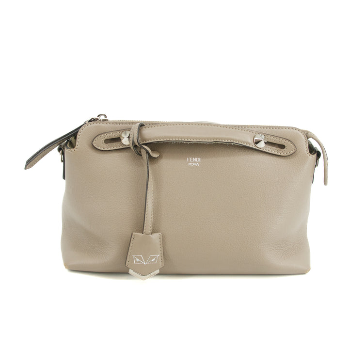 Fendi By The Way Grey Leather 2Way Shoulder Bag #3545