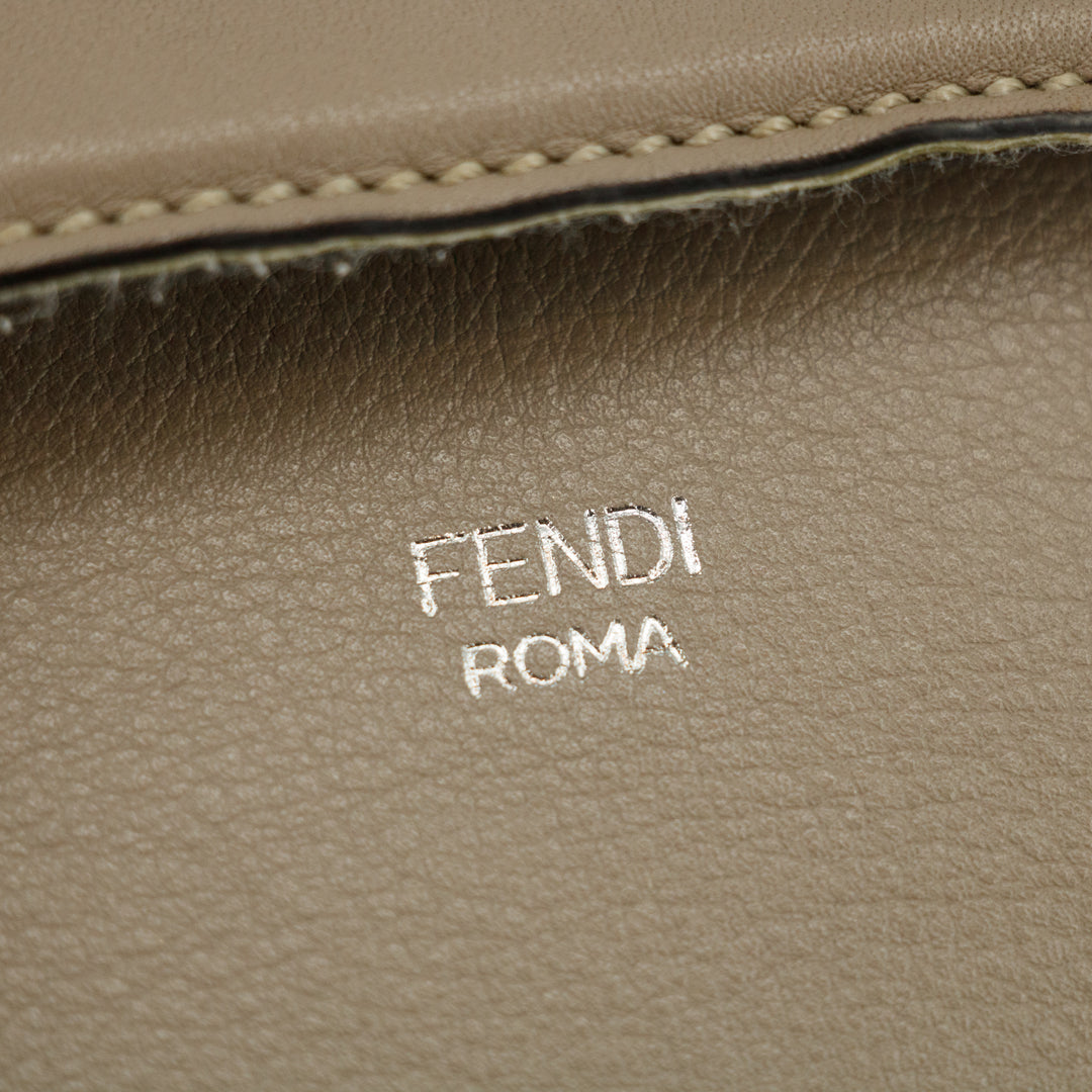 Fendi By The Way Grey Leather 2Way Shoulder Bag #3545