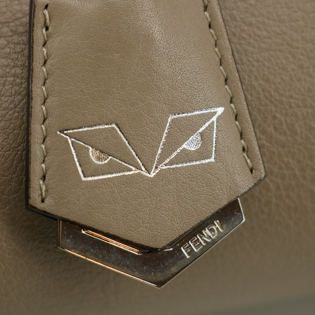 Fendi By The Way Grey Leather 2Way Shoulder Bag #3545