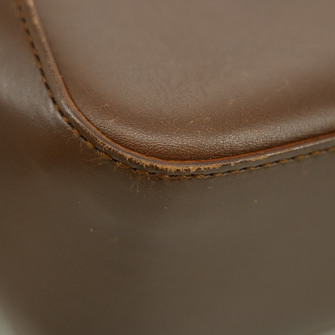 Gucci Brown Leather Web Tote Bag #3550