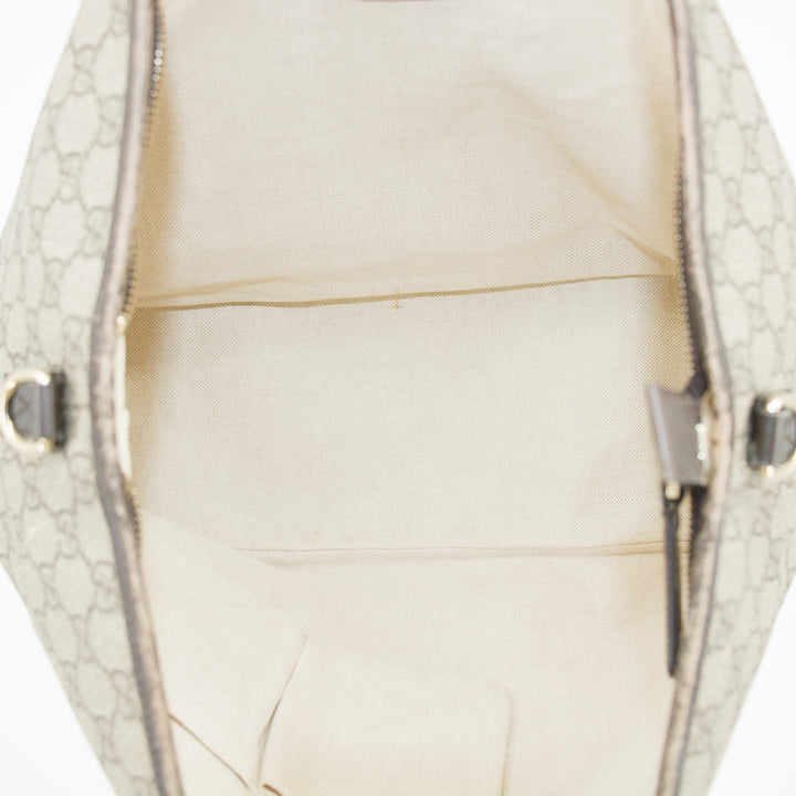 Gucci GG Canvas Coated Supreme Beige 2Way Shoulder Bag #3581