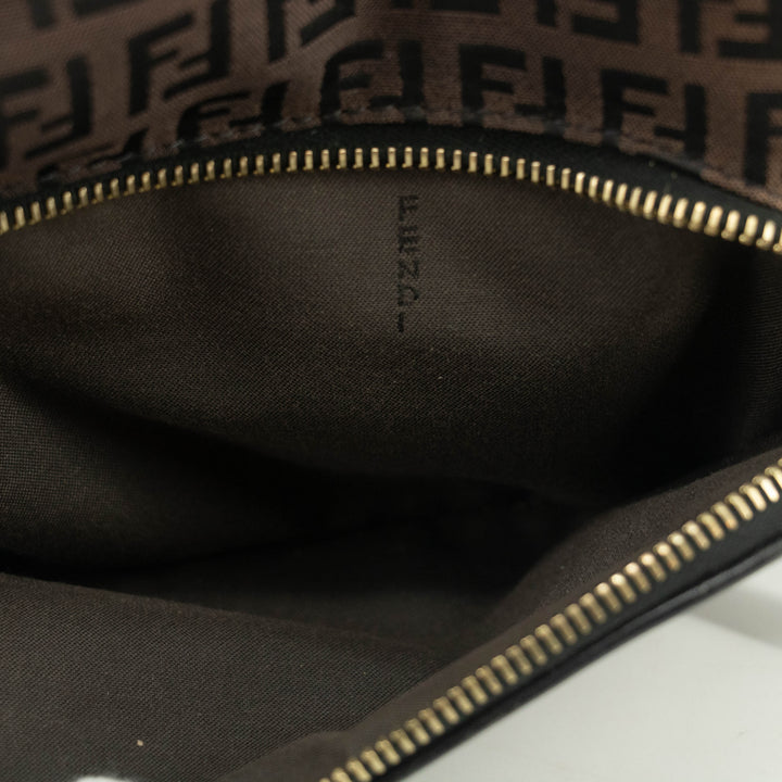 Fendi Dark Brown FF Zucca Hobo Shoulder Bag  #3605