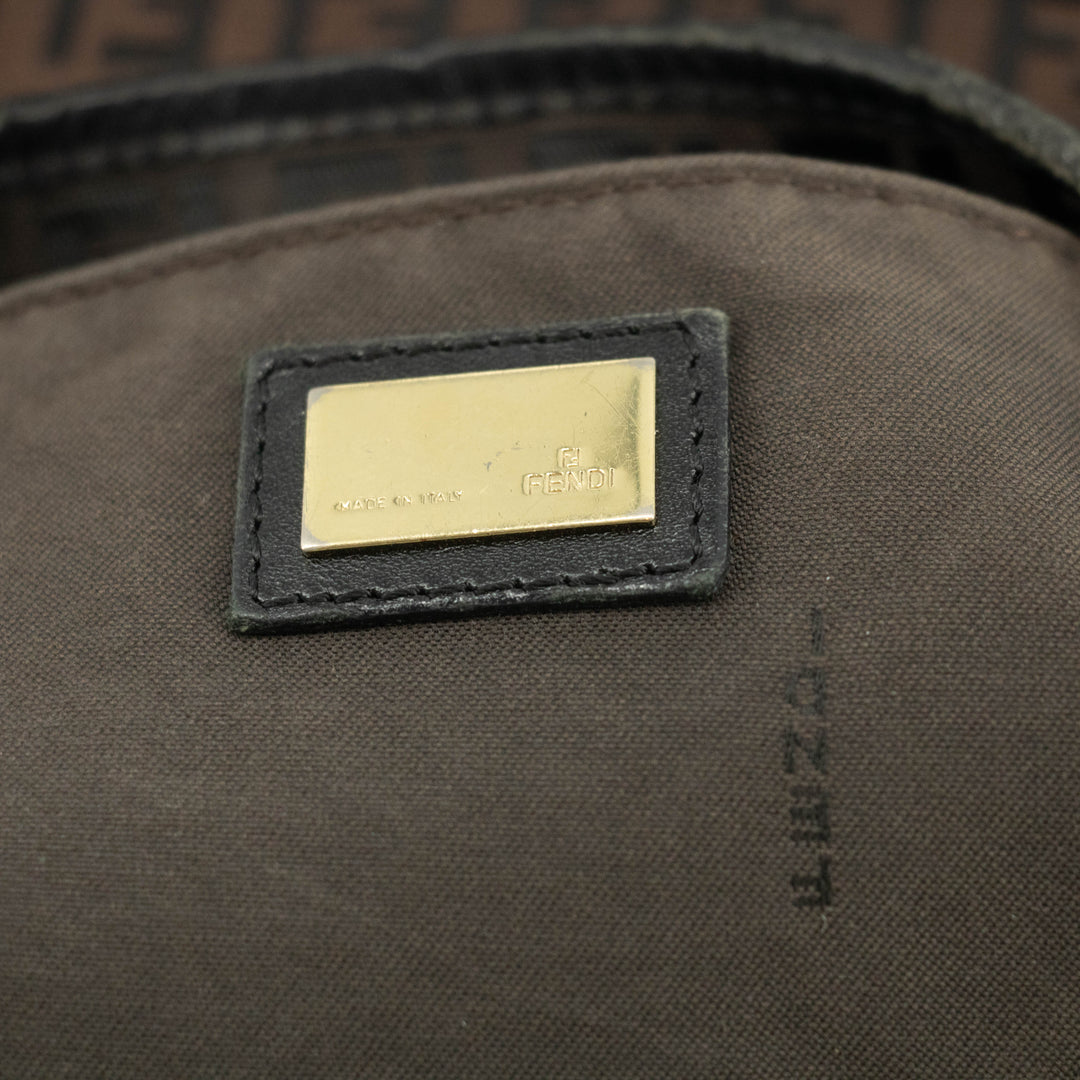 Fendi Dark Brown FF Zucca Hobo Shoulder Bag  #3605