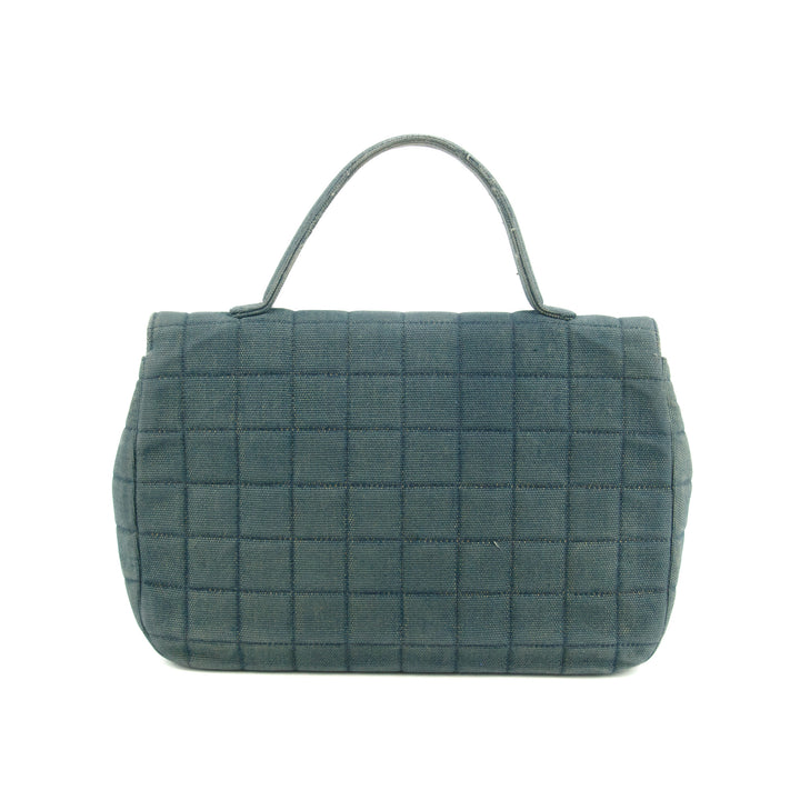 Chanel Denim Blue Chocolate Bar Single Flap Handbag #3627
