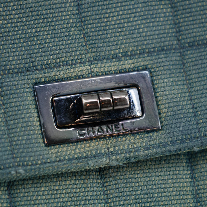Chanel Denim Blue Chocolate Bar Single Flap Handbag #3627