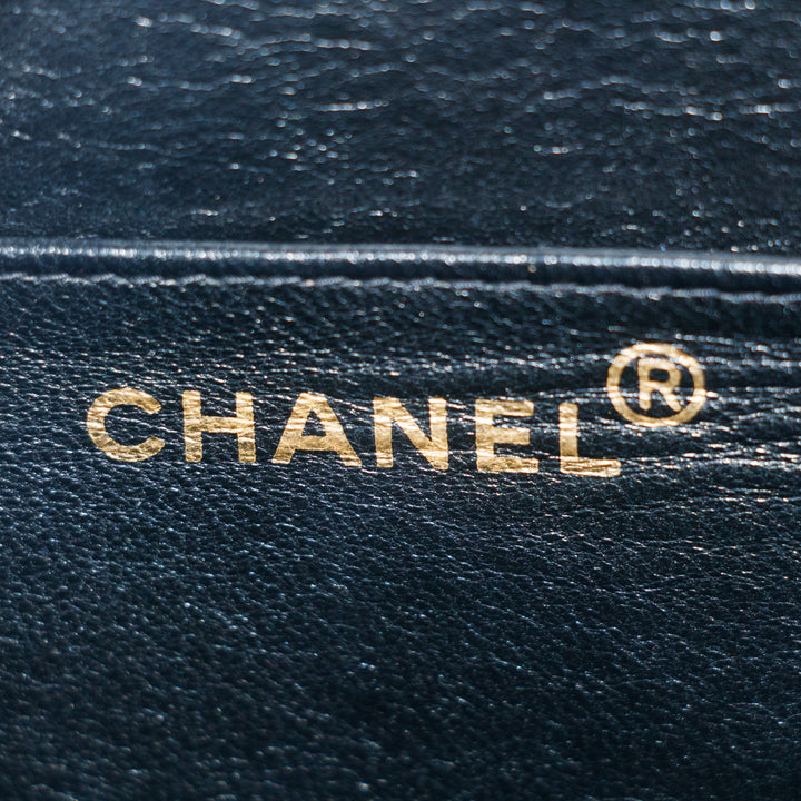 Chanel Matelasse Black Coco Mark Patent Breifcase Bag #3636