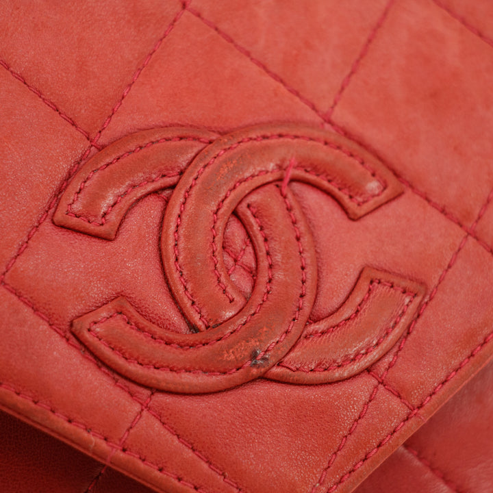 Chanel Matelasse Lambskin Tassel Camera Shoulder Bag Red #3637