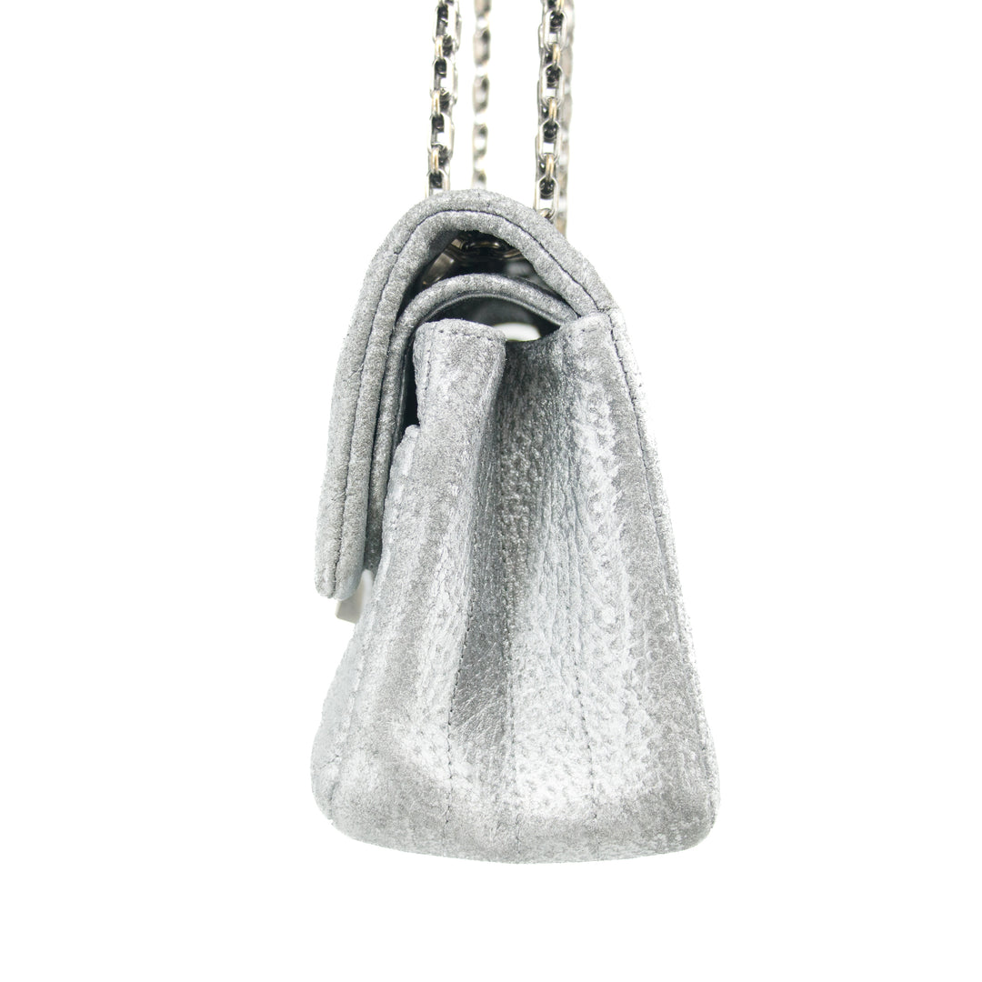 Chanel Metallic Aged Calfskin Double Flap Shoulder Bag #3639