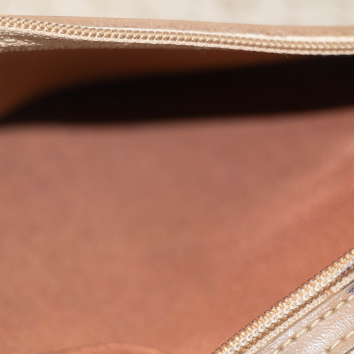 Christian Dior Honeycomb PVC Beige Clutch Bag #3653