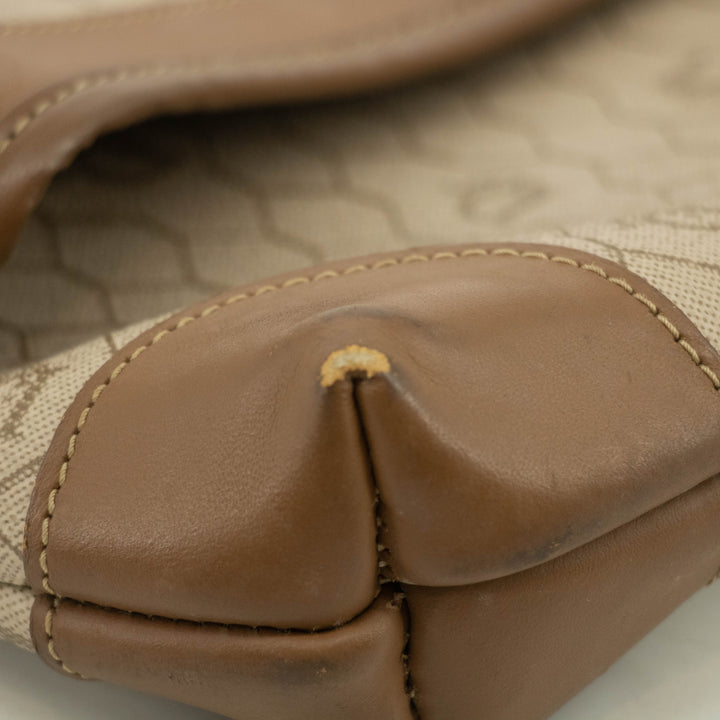 Christian Dior Honeycomb PVC Beige Clutch Bag #3653