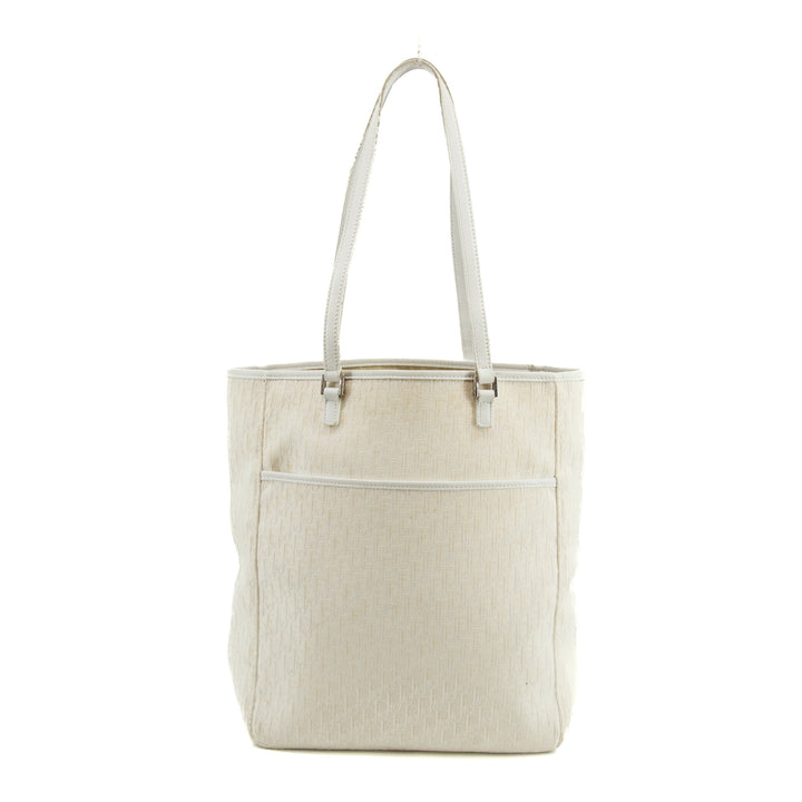 Christian Dior White Diorissimo Canvas Small Shoulder Bag #3655