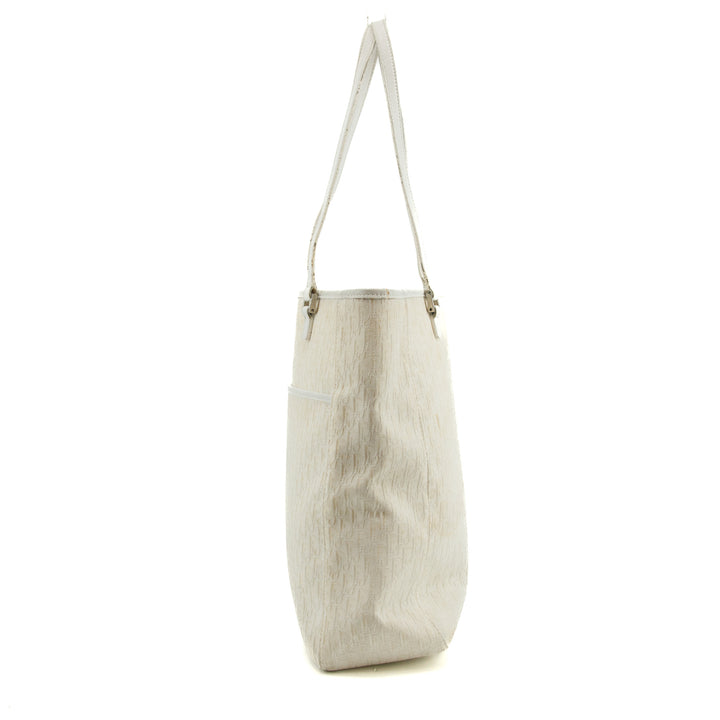 Christian Dior White Diorissimo Canvas Small Shoulder Bag #3655