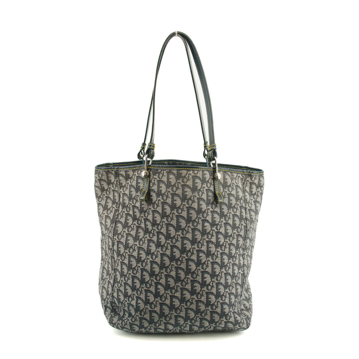 Christian Dior Grey Trotter Canvas Shoulder Bag #3657