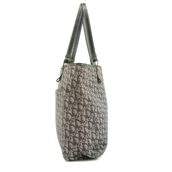 Christian Dior Grey Trotter Canvas Shoulder Bag #3657