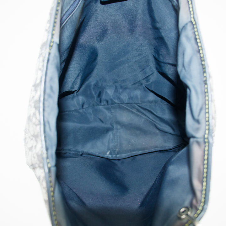Christian Dior Grey Trotter Canvas Shoulder Bag #3657