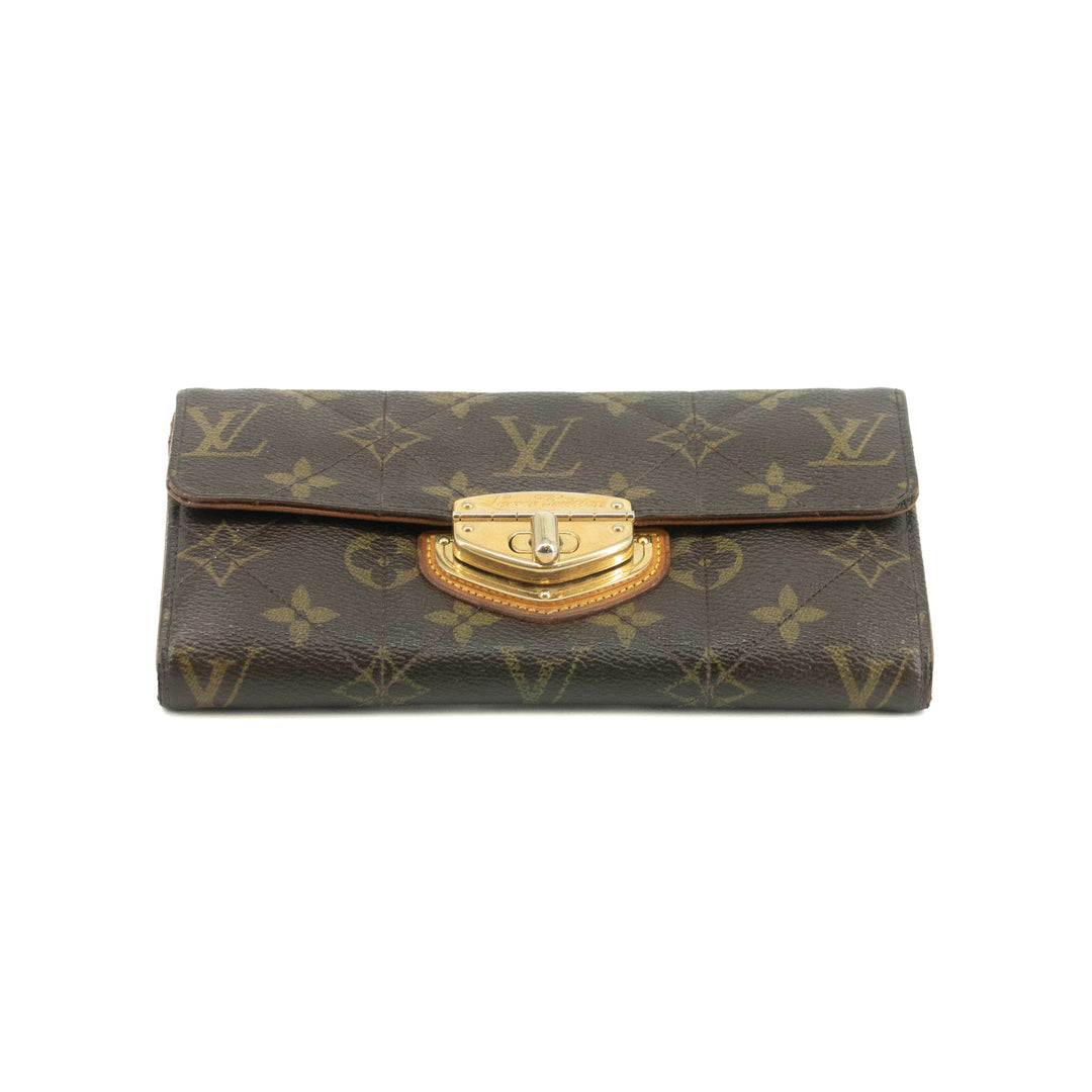Louis Vuitton Monogram Canvas Etolie Sarah Long Wallet #3689