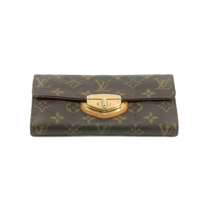 Louis Vuitton Monogram Canvas Etolie Sarah Long Wallet #3689