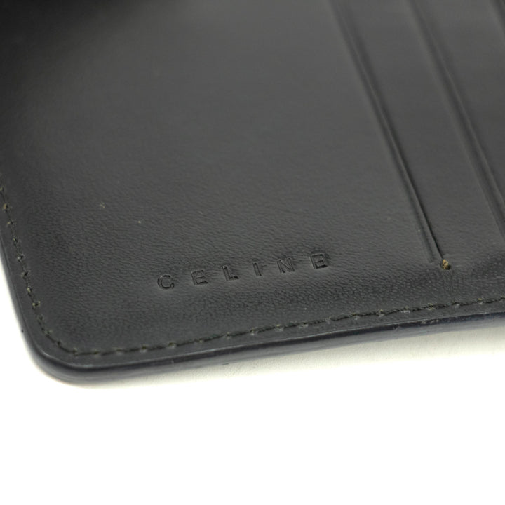 Celine Macadam Black PVC Compact Wallet #3704