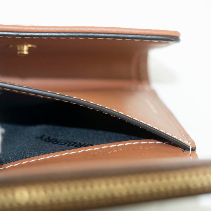 Burberry Nova Check PVC Compact Trifold Wallet #3706