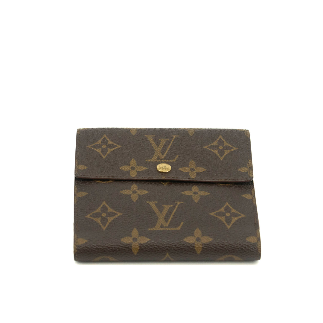 Louis Vuitton Monogram Canvas Brown Trifold Wallet #3709