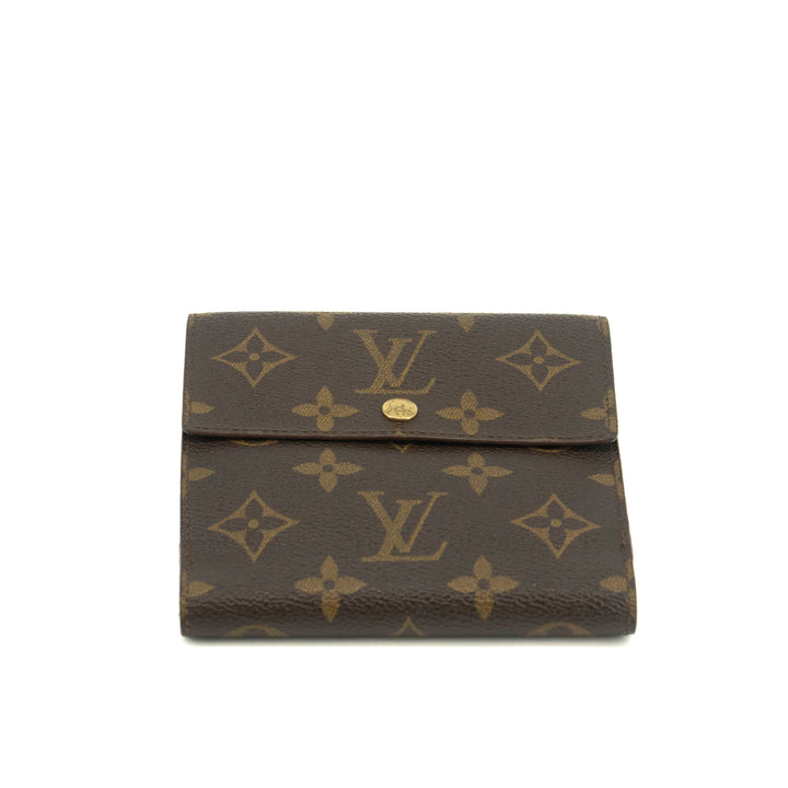 Louis Vuitton Monogram Canvas Brown Trifold Wallet #3709